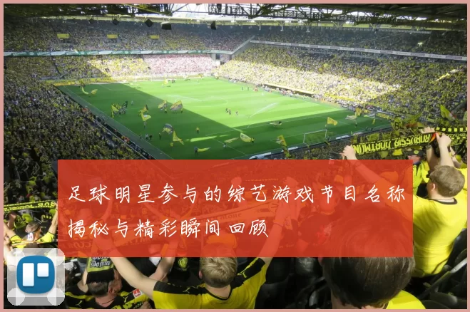 足球明星参与的综艺游戏节目名称揭秘与精彩瞬间回顾